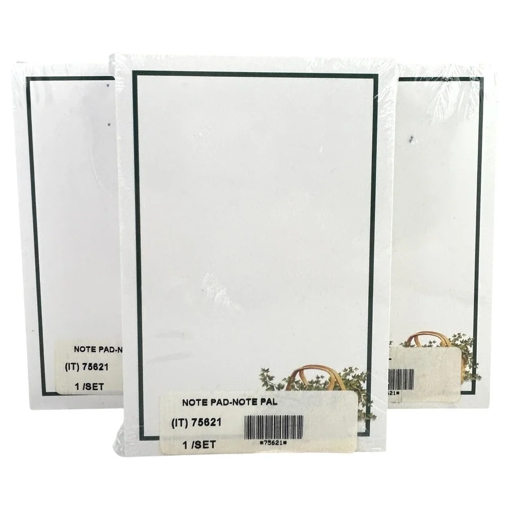 Longaberger Notepads‎ for the Note Pal Basket New Unused Sealed Lot of 3